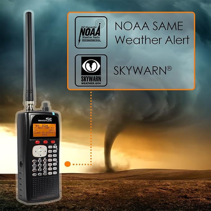 Whistler WS1040 Handheld Digital Scanner – P25 Phase I, Same Weather Alerts - Image 2