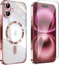 Magnetic Glossy Case for iPhone 17, iPhone17 Phone Case Slim Clear Luxury by Unknown