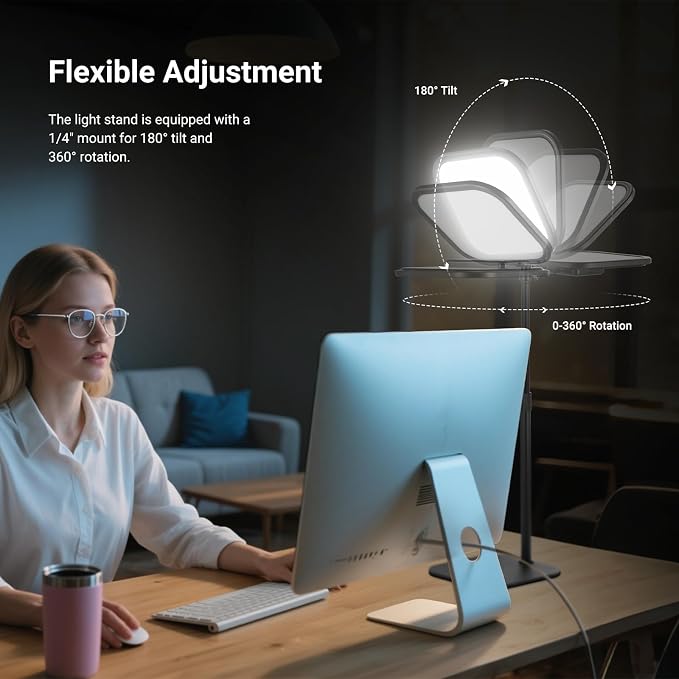 NEEWER Basics 2 Pack 10.8" Video Conference Lighting - Image 6