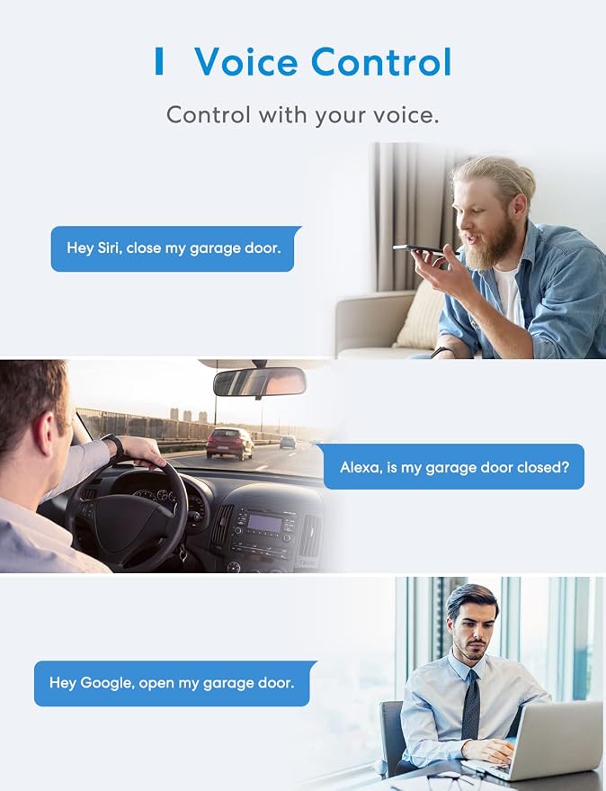 meross Smart Garage Door Opener Remote - Image 4