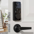 Smart Lock with Handles, Fingerprint Door Lock App Control, Keyless Entry Door by Biquole