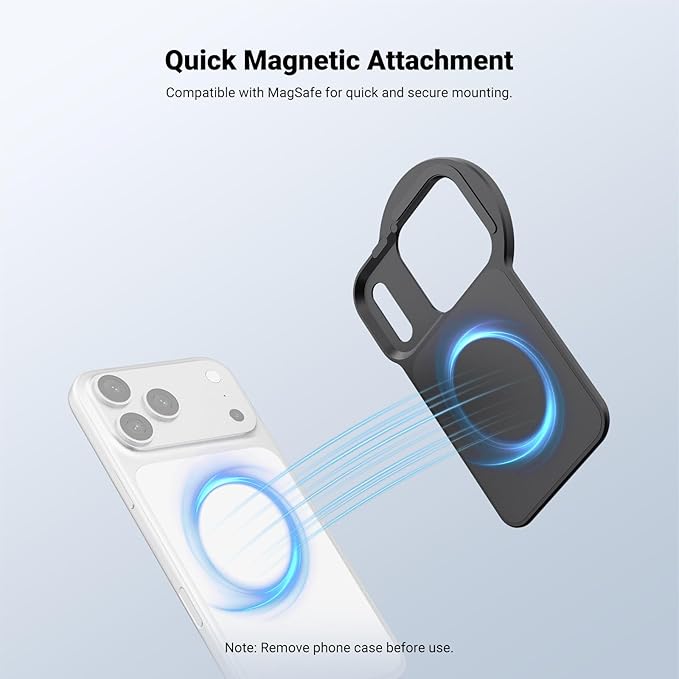 NEEWER 6.9" Magnetic Phone Lens Filter Mount Adapter Backplate Accessories & - Image 3