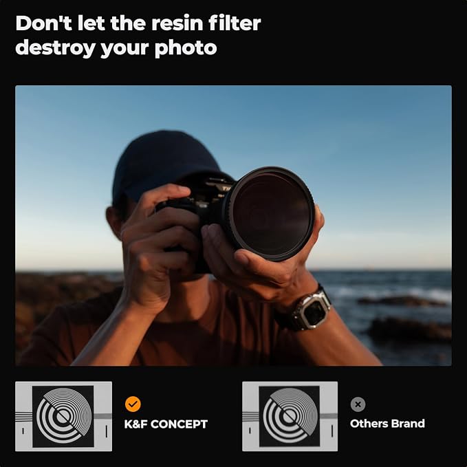 K&F Concept 55mm UV/CPL/ND Lens Filter Kit-18 Multi-Layer Coatings, UV Filter + - Image 6
