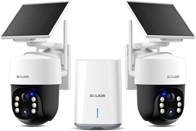 SOLIOM Security Cameras Wireless Outdoor, 4K Ultra HD by SOLIOM