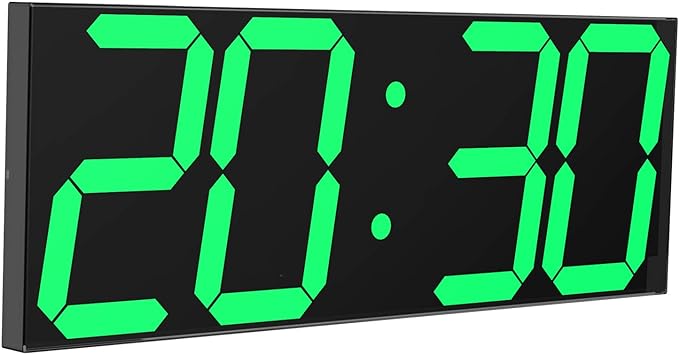 CHKOSDA LED Large Digital Wall Clock, Oversize Wall Clock by CHKOSDA