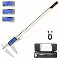 HARDELL Digital Caliper 12 Inch, Rechargeable All Metal Electronic Micrometer by HARDELL