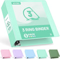 Sooez BinderX Extra Durable 3 Inch 3 Ring Binder, D-Ring Large Binders by Sooez