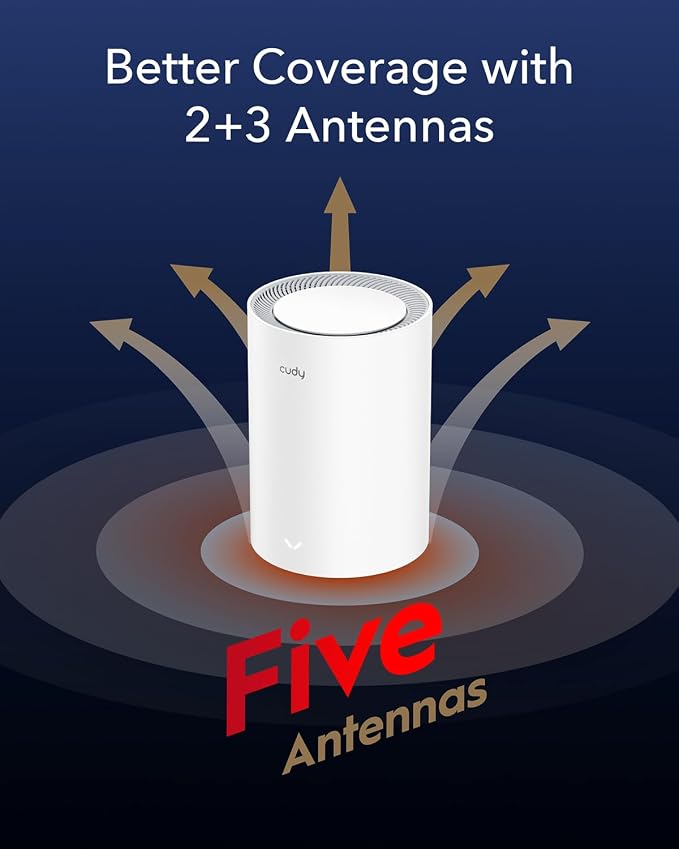 Cudy WiFi 6 Mesh Router AX3000, 2.5G Port, Whole Home Mesh WiFi System - Image 4