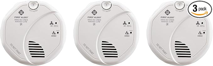 FIRST ALERT BRK SC7010B-3 Hardwired Smoke and Carbon Monoxide Detector by FirstAlert