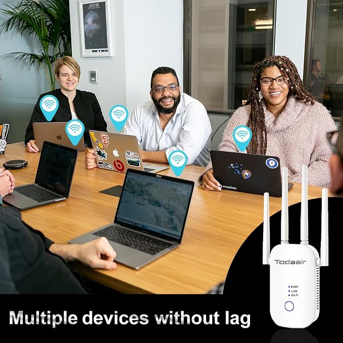 1200Mbps WiFi Range Extender Signal Booster, Covers up to 3500Sq. ft and 35 - Image 6