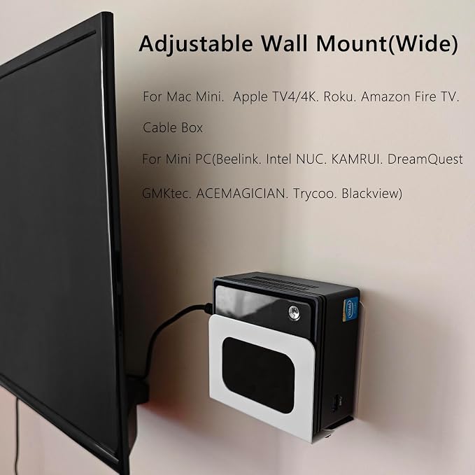 Adjustable Cable Box Mount Small Modem Wall Mount - Image 6