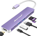 Hiearcool USB C Hub, 7-in-1 Multi-Port Adapter, USB-C to 4K HDMI Splitter Type by Hiearcool