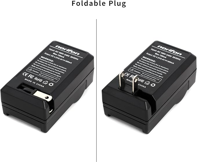 Norifon LI-10B Wall Charger for Olympus Camedia C-470, C-7000 Zoom, C-770 Ultra - Image 2