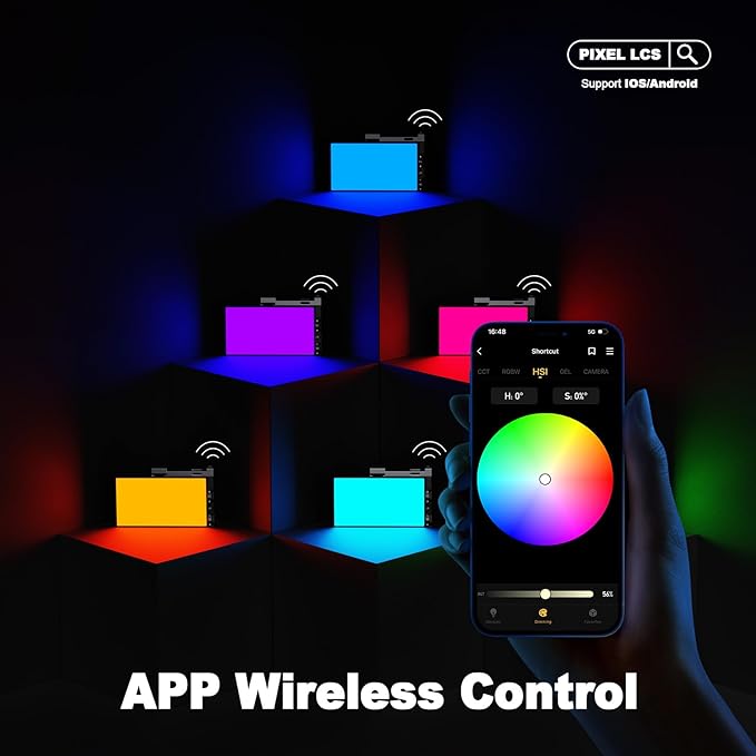 Pixel G1s RGB Video Light with APP Control, 12W 210 Minutes Rechargeable - Image 2