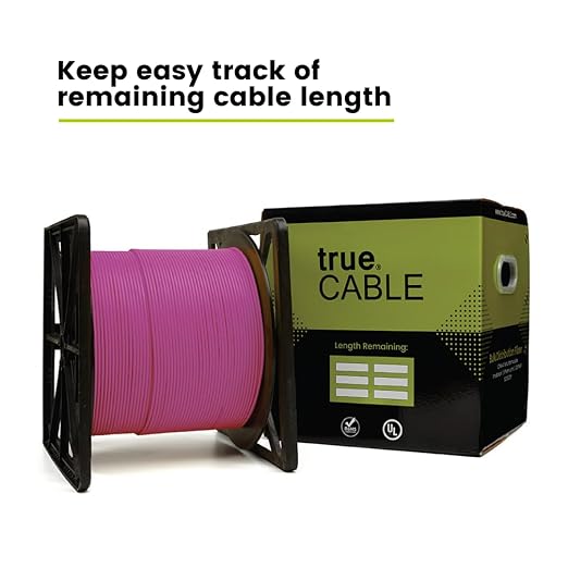 TRUE CABLE 12 Strand Bulk Fiber Optic Cable, Indoor Tight Buffered Distribution - Image 3