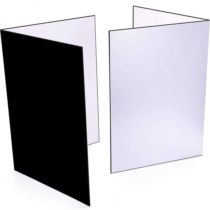 2PCS 3 in 1 12"x8" Photography Light Reflector Cardboard, A4 Paper Folding - Image 5
