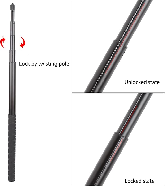 PellKing Long 77inch Invisible Selfie Stick - Image 4