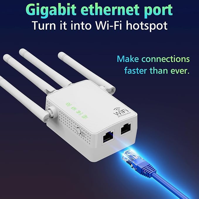 WiFi Extender Signal Booster Up to 10000sq.ft and 55 Devices, WiFi Range - Image 5