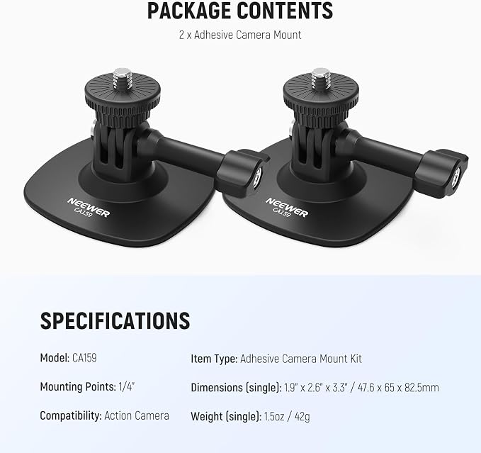 NEEWER Adhesive Mount 2 Pack Compatible - Image 7