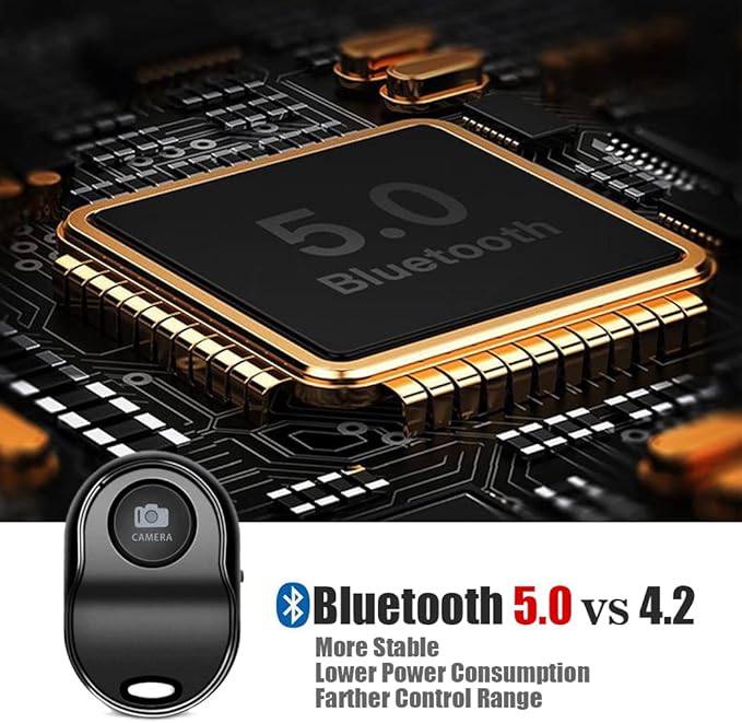 Bluetooth 5.0 Remote Shutter for iPhone & Android Camera Wireless Remote - Image 2