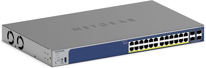 NETGEAR 28-Port PoE Gigabit Ethernet Smart Switch- Managed, by NETGEAR