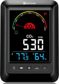 KETOTEK CO2 Monitor Indoor Air Quality Meter, Temperature, Humidity Display by KETOTEK