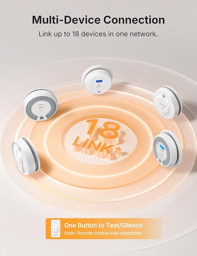 X-Sense Wireless Combination Smoke and Carbon Monoxide Detector, 10-Year - Image 5