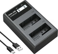 LP LP-E8 Battery Charger, LCD Display & Dual Slot Charger Compatible by LP