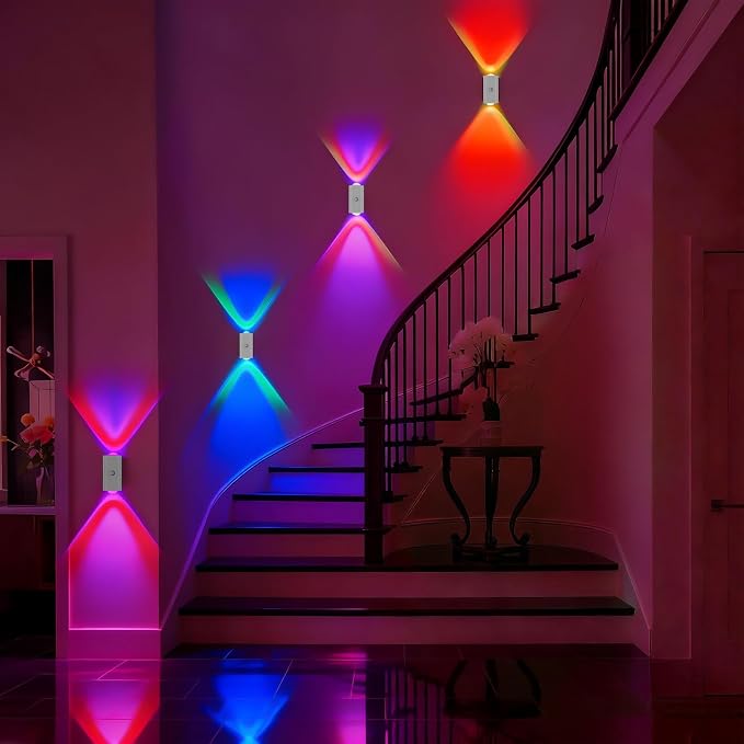 easuntec Motion Sensor Rechargeable Night Light Color Changing, 8 Colors Sunset - Image 4