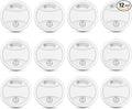 12 Pack Photoelectric Smoke Detector, 10-Year Battery Operated Fire Alarm by Unknown