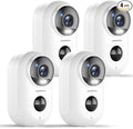 ZUMIMALL Security Cameras Wireless Outdoor, 4 Packs, 2K Cameras by ZUMIMALL