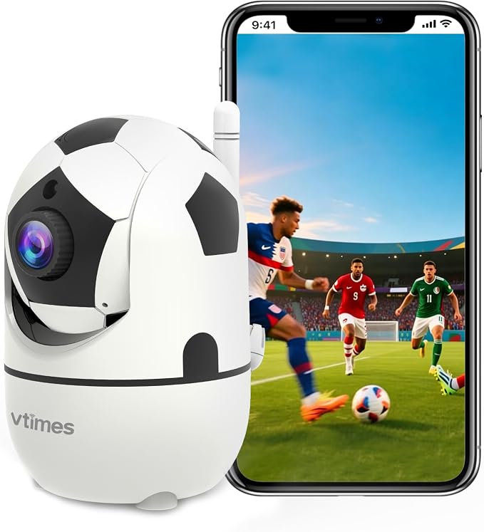 VTimes 1080P Pan/Tilt Indoor Camera Wireless, WiFi Cameras by VtimesBabyMonitor