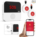 WiFi Rechargable Smart Wireless Caregiver Pager Call Button System Nurse by SANJIEGuardSecurity