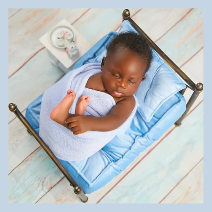 Newborn Posing Wrap Newborn Photography Props Soft Stretch Knit Blanket - Image 4