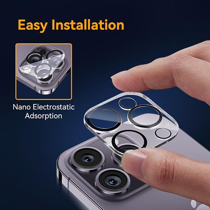 Camera Lens Protector for iPhone 14 Pro 6.1" ＆ iPhone 14 Pro Max 6.7", 9H - Image 5