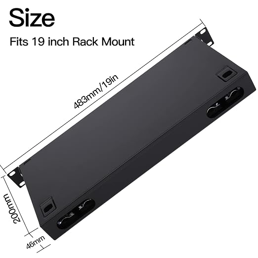 24 Duplex 48 Port LC-OM3 Multimode Fiber Enclosure Rack Mount Fiber Box LC-UPC - Image 5