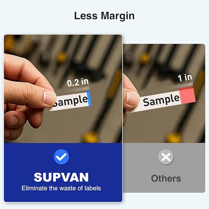 SUPVAN E12 Bluetooth Label Maker Machine, Support Keyboard & App - Image 5