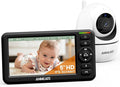 Baby Monitor with Camera and Audio – 720P Baby Camera No WiFi, Remote Pan& by ANMEATE