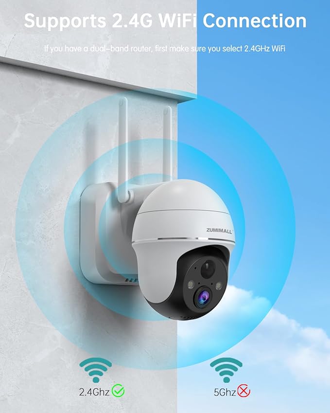 ZUMIMALL 2K Security Cameras Wireless Outdoor, Battery Powered Cameras - Image 4