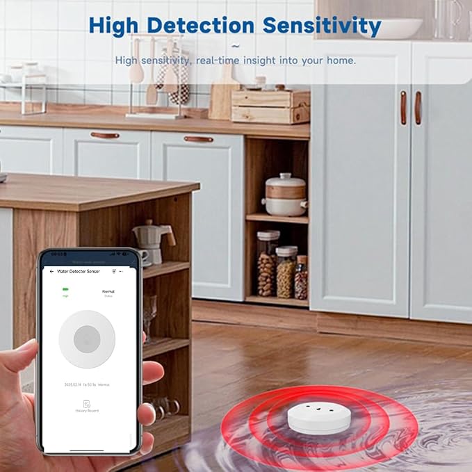 Haozee Water Leak Detector, Zigbee Water Detector Sensor - Image 4