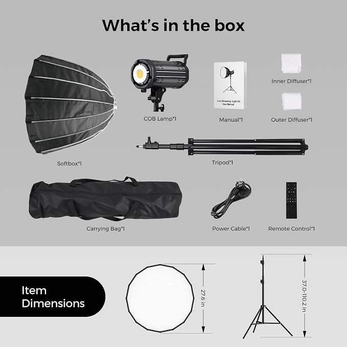 NearStream SL40 100W Softbox Lighting Kit - Image 8