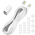 moeverEX Phone Extension Cord 25 Ft, Telephone Cable by moeverEx