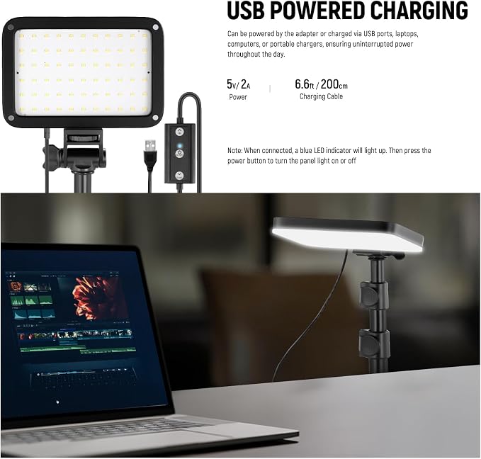 NEEWER Basics LED Video Light Panel Lighting Kit, Bi Color Dimmable Portable - Image 7