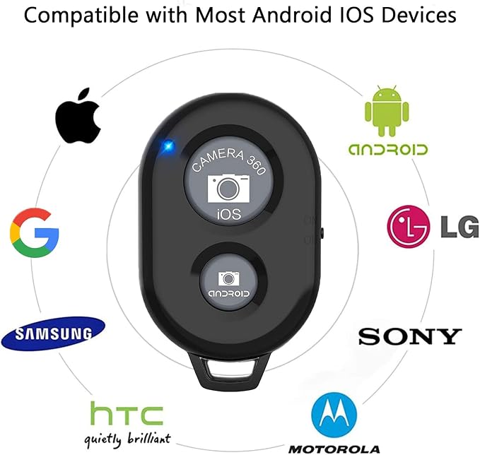 Cellphone Remote Shutter for Smartphones and Tablets, AOQIYUE Wireless Camera - Image 4
