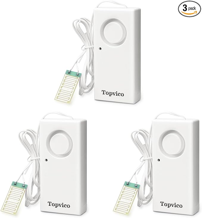 Water Alarms for Basements, Heater Leak Detector, Sump Pump Overflow RV by MakeLifeSaferandSmarterEnjoyPeaceofMind