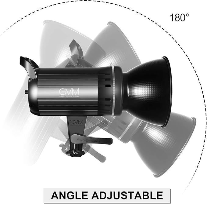 Bi-Color LED Video Light, GVM 100W Photography Lighting - Image 5