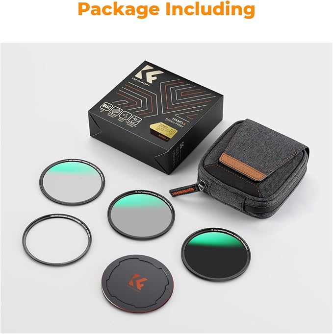 K&F CONCEPT 49mm Magnetic CPL+ND8+ND64+Magnetic Basic Ring+Lens Cap Camera Lens - Image 7