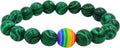 Nanafast Titanium Stainless Steel Rainbow LGBT Pride Bracelet Handmade Braided by Nanafast