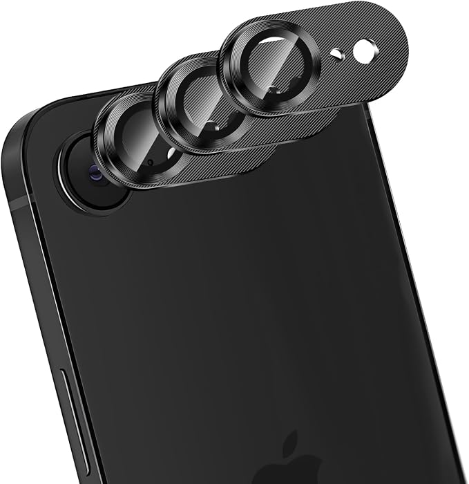 Camera Lens Protector for iPhone 17e / iPhone 16e, Aluminum Alloy Sapphire - Image 2