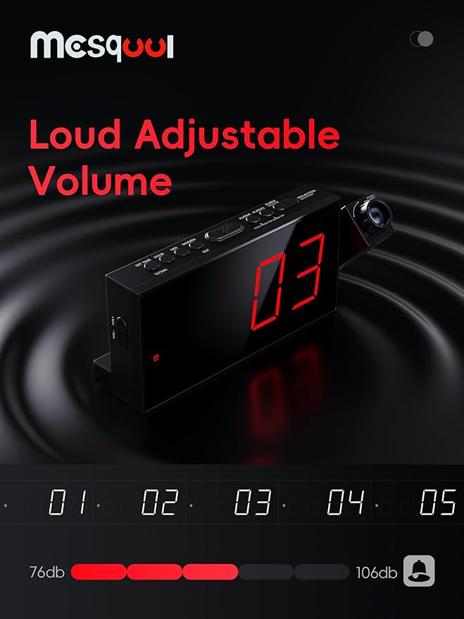 Mesqool Projection Alarm Clock - Image 6